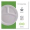 Eco-Products Renewable/Compostable Sugarcane Plates, 3 Comp, 10", White, PK500 EP-P007NFA - alternate 5